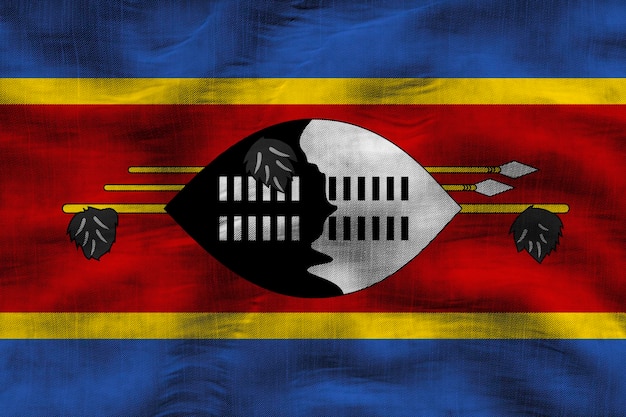 Nationale vlag van Eswatini Achtergrond met vlag van Eswatini