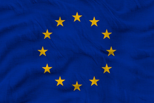 Nationale vlag van Europa Achtergrond met vlag van Europa