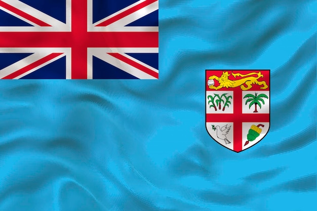 Nationale vlag van Fiji Achtergrond met vlag van Fiji