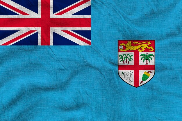 Nationale vlag van Fiji Achtergrond met vlag van Fiji