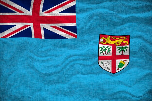 Nationale vlag van Fiji Achtergrond met vlag van Fiji