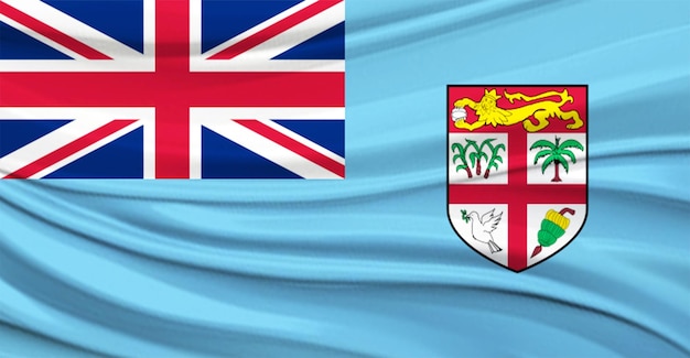 Nationale vlag van Fiji Vliegend effect