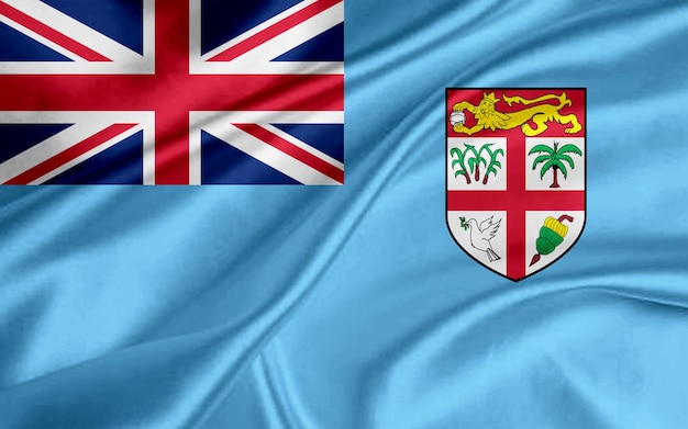 Nationale vlag van Fiji Vliegend effect