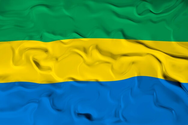 Nationale vlag van Gabon Achtergrond voor redacteuren en ontwerpers Nationale feestdag