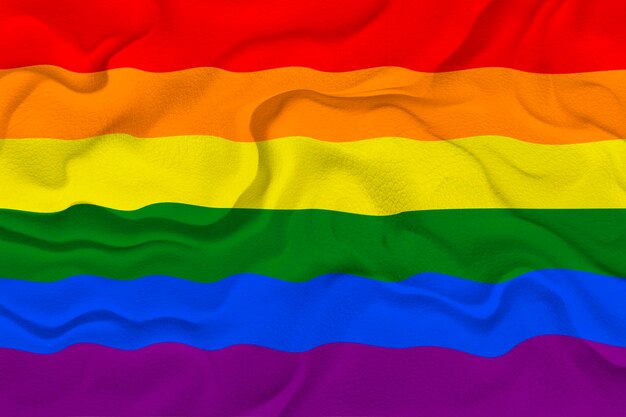 Nationale vlag van Gay Pride Achtergrond met vlag van Gay Pride