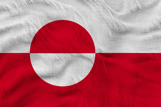 Nationale vlag van Groenland Achtergrond met vlag van Groenland