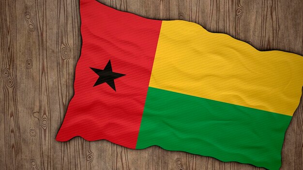 Nationale vlag van GuineeBissau Achtergrond met vlag van GuineeBissau
