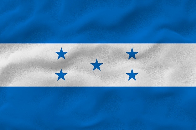 Nationale vlag van Honduras Achtergrond met vlag van Honduras