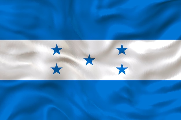 Nationale vlag van Honduras Achtergrond met vlag van Honduras
