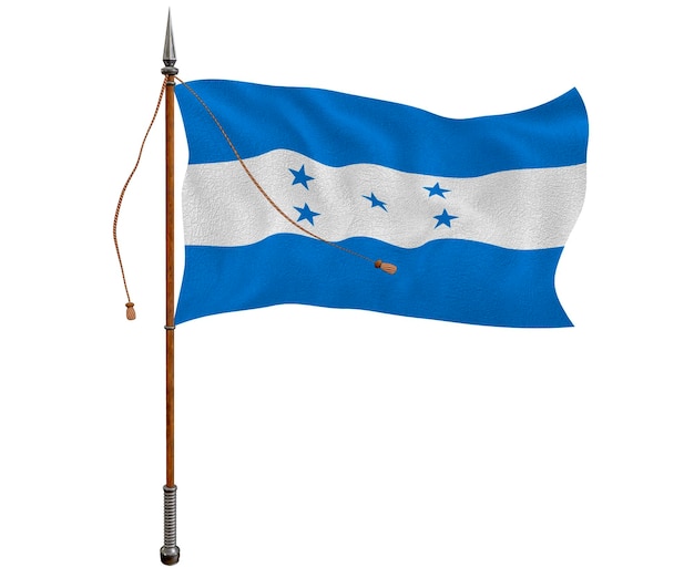 Nationale vlag van Honduras Achtergrond met vlag van Honduras