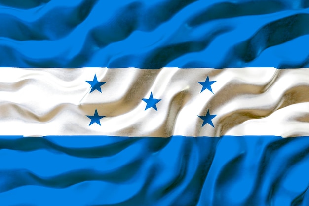 Foto nationale vlag van honduras achtergrond met vlag van honduras