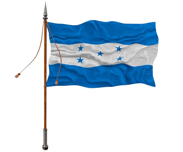 Nationale vlag van Honduras Achtergrond met vlag van Honduras