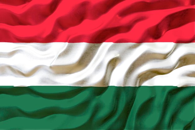 Nationale vlag van Hongarije Achtergrond met vlag van Hongarije