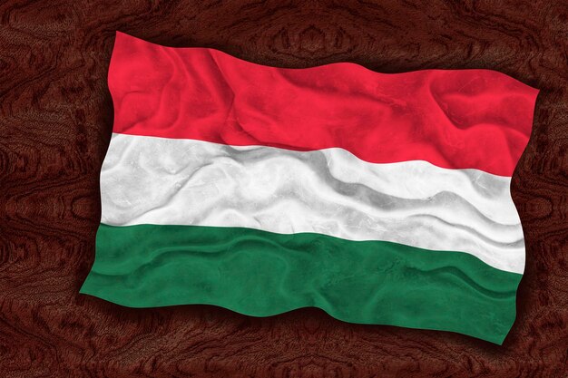 Nationale vlag van Hongarije Achtergrond met vlag van Hongarije