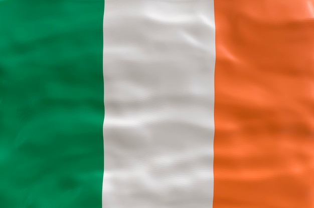 Nationale vlag van Ierland Achtergrond met vlag van Ierland