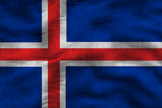 Nationale vlag van IJsland Achtergrond met vlag van IJsland