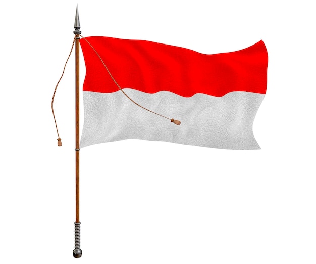 Nationale vlag van indonesië Achtergrond met vlag van indonesië