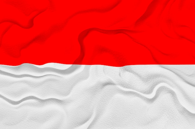 Foto nationale vlag van indonesië achtergrond met vlag van indonesië