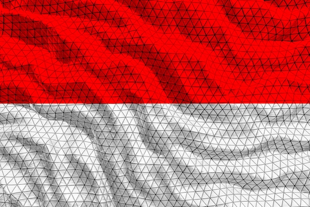 Nationale vlag van indonesië Achtergrond met vlag van indonesië