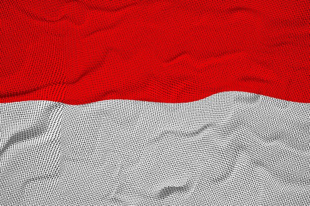 Nationale vlag van Indonesië Op de achtergrond met de vlag van Indonesië