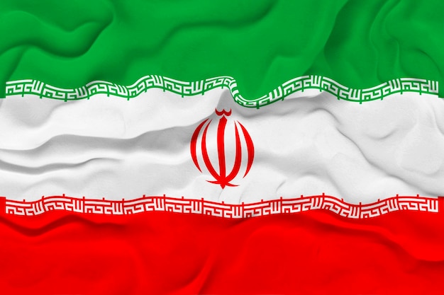 Nationale vlag van Iran Achtergrond met vlag van Iran