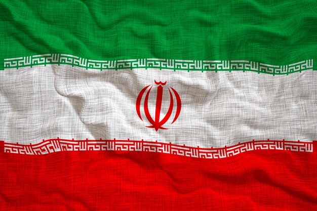 Nationale vlag van Iran Achtergrond met vlag van Iran