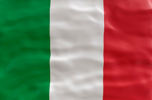 Foto nationale vlag van italië achtergrond met vlag van italië