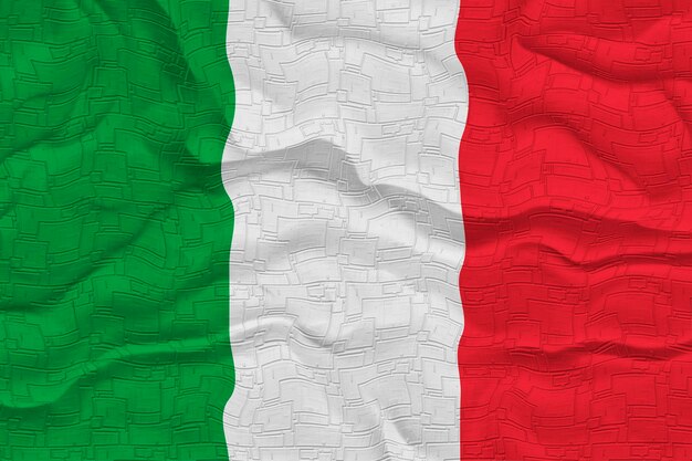Nationale vlag van Italië Achtergrond met vlag van Italië