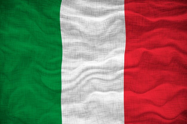 Nationale vlag van Italië Achtergrond met vlag van Italië