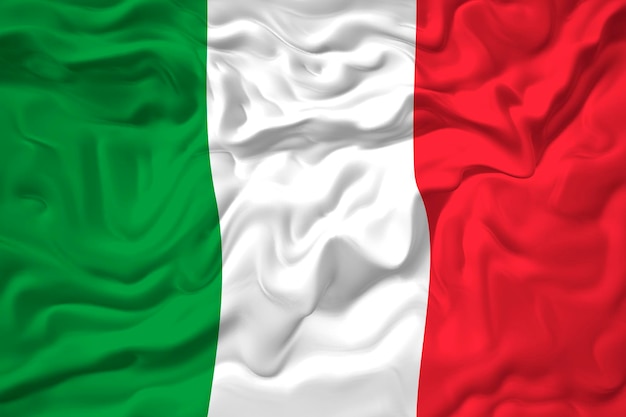Nationale vlag van Italië Achtergrond met vlag van Italië