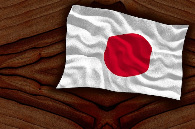 Nationale vlag van Japan Achtergrond met vlag van Japan