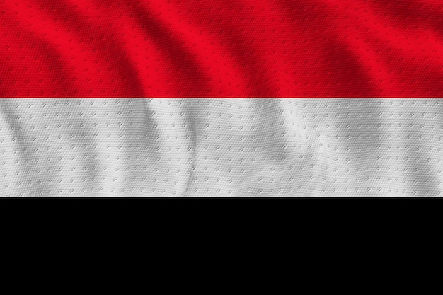Nationale vlag van Jemen Achtergrond met vlag van Jemen