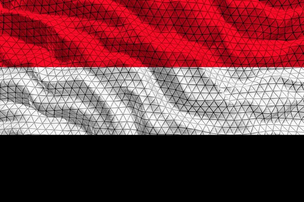 Nationale vlag van Jemen Achtergrond met vlag van Jemen