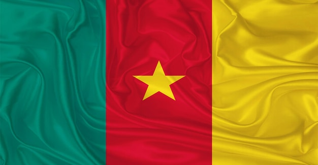 Nationale vlag van Kameroen Vliegend effect