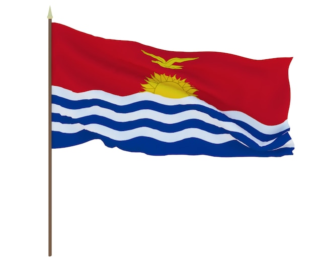 Nationale vlag van Kiribati Achtergrond voor redacteuren en ontwerpers Nationale feestdag