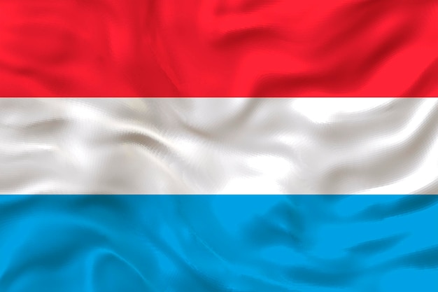 Nationale vlag van Luxemburg Achtergrond met vlag van Luxemburg