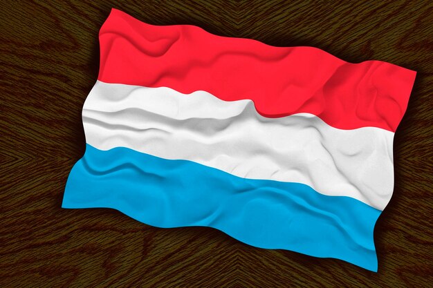 Nationale vlag van Luxemburg Achtergrond met vlag van Luxemburg