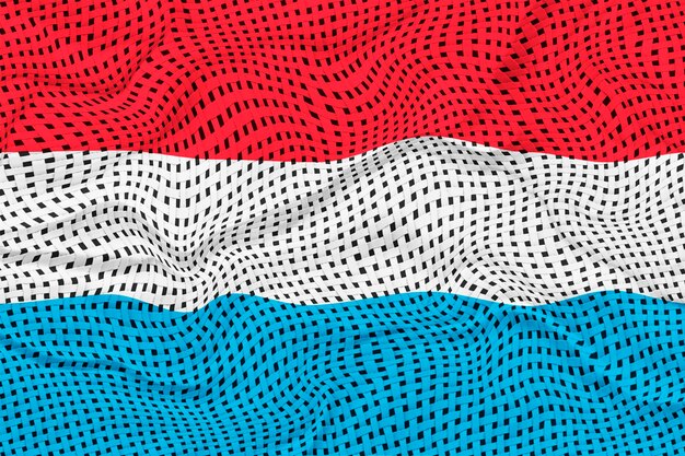 Nationale vlag van Luxemburg Achtergrond met vlag van Luxemburg