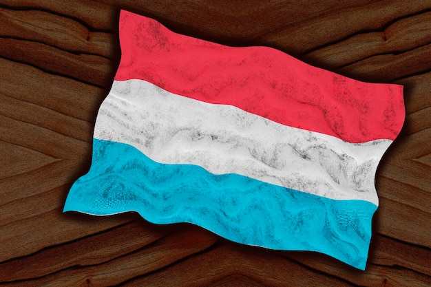 Nationale vlag van Luxemburg Achtergrond met vlag van Luxemburg