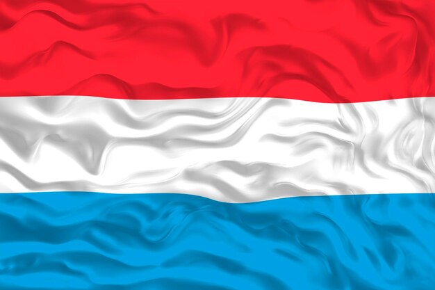Nationale vlag van Luxemburg Achtergrond met vlag van Luxemburg