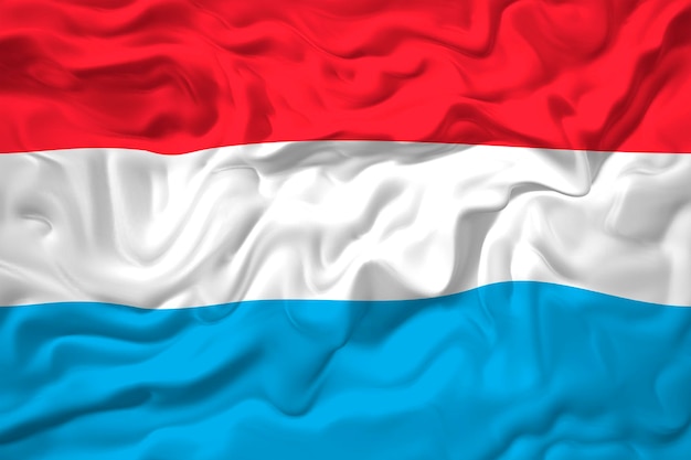 Nationale vlag van Luxemburg Achtergrond met vlag van Luxemburg