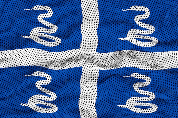 Nationale vlag van Martinique Achtergrond met vlag van Martinique