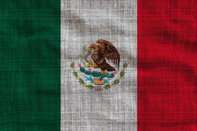 Nationale vlag van Mexico Achtergrond met vlag van Mexico