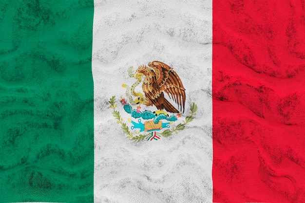 Nationale vlag van Mexico Achtergrond met vlag van Mexico