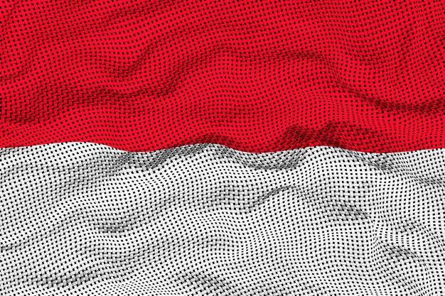 Nationale vlag van Monaco Achtergrond met vlag van Monaco