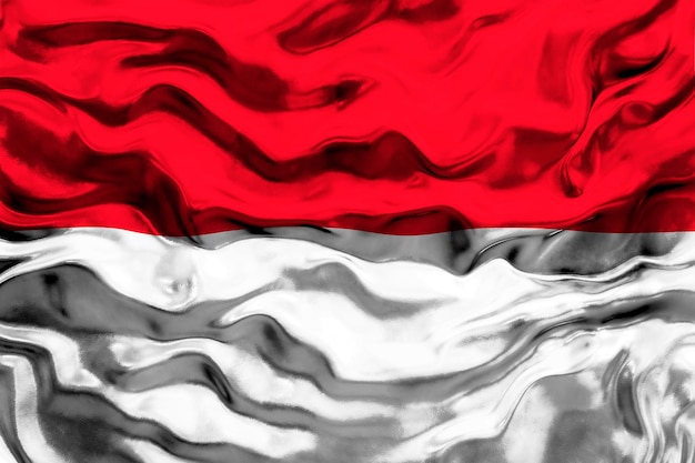 Nationale vlag van Monaco Achtergrond met vlag van Monaco