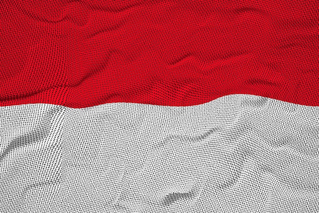 Nationale vlag van Monaco Op de achtergrond met de vlag van Monaco