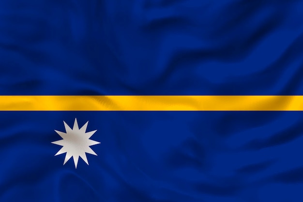 Foto nationale vlag van nauru achtergrond met vlag van nauru