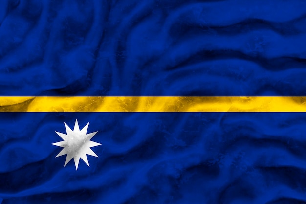 Nationale vlag van Nauru Achtergrond met vlag van Nauru