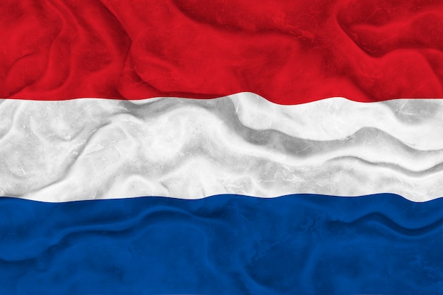 Nationale vlag van Nederland Achtergrond met vlag van Nederland